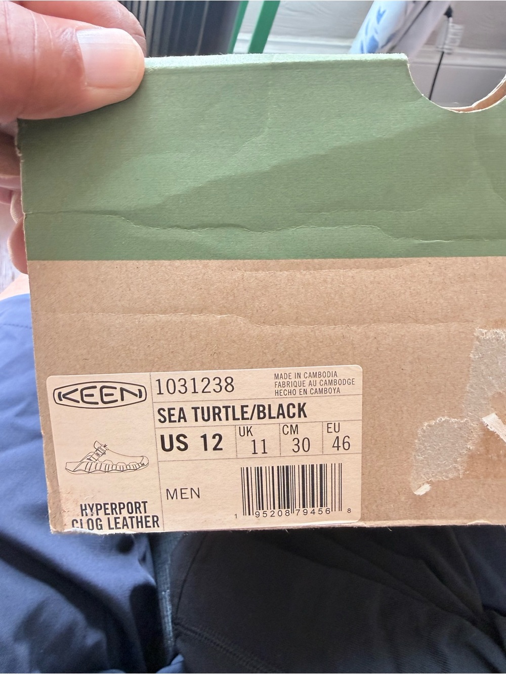 Keen Olive Green Slip-On Clog with Black Accents